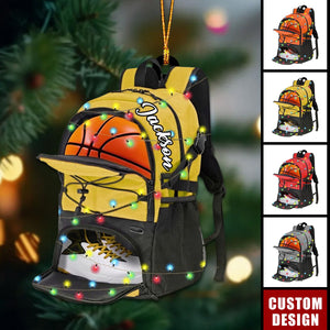 Personalized Basketball Bag Christmas Ornament, Gift For Basketball Players - 2024 New Release