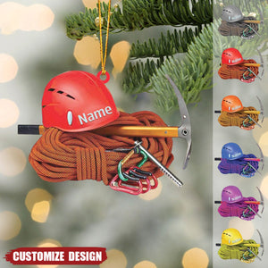 Personalized Rock Climbing Christmas Ornament -Gift For Rock Climbing Lovers- 2024 New Release