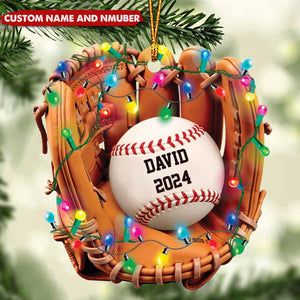 Personalized Baseball Christmas Ornament-Gifts For Baseball Lover,Baseball Team-2024 New Release