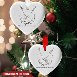 From our first kiss till our last breath -  Personalized Ceramic Ornament - 2024 New Release