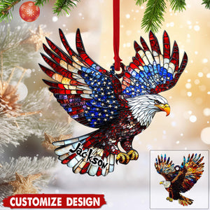 Personalized Eagles Christmas Ornament Gift for Eagles Lover-2024 New Release