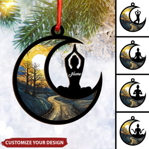 Personalized Yoga Christmas Ornament,Gifts For Yoga Lover - 2024 New Release