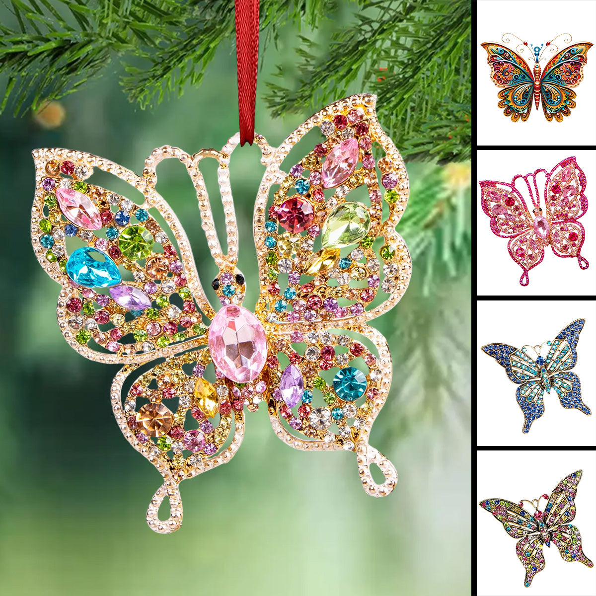 Butterfly Acrylic Ornament - Gift For Butterfly Lovers