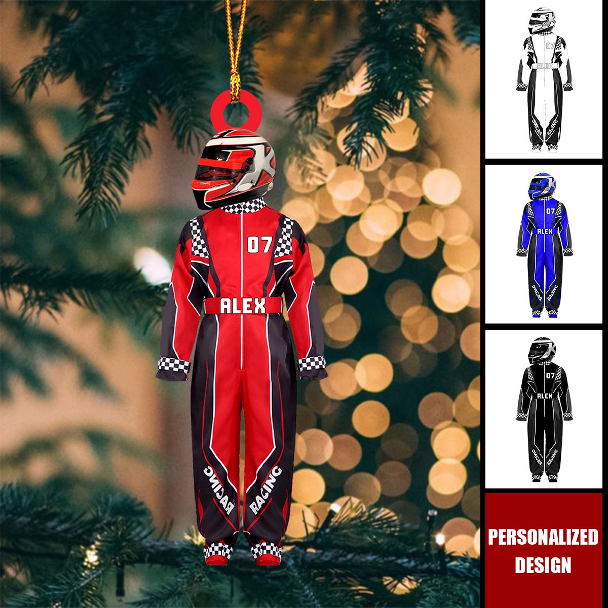 Personalized Racing Uniform Ornaments-Gift For Racing Lover-2024 New Release