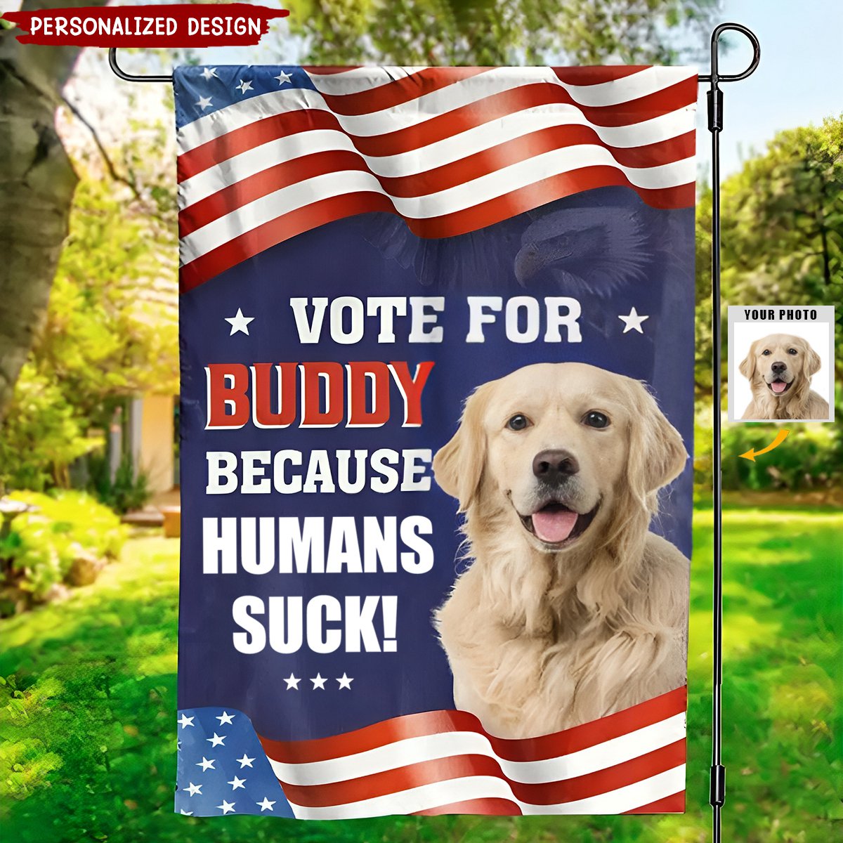 We Can All Agree On The Importance Of Voting-Personalized Flag - Gift For Pet Lovers