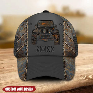 Personalized Off Road Car Custom Name 3D Printed Cap - Gift For Off Road Lover