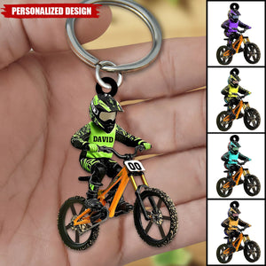 Personalized Bicycle Keychain-Gift For Bicycle Lover