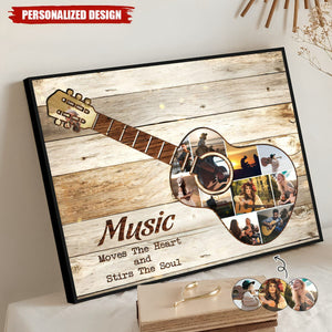 Guitar Photo-Personalized Poster-Gift For Guitar Lover