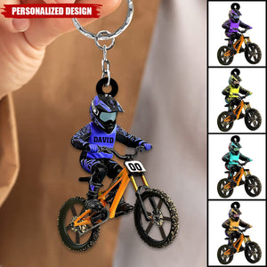 Personalized Bicycle Keychain-Gift For Bicycle Lover