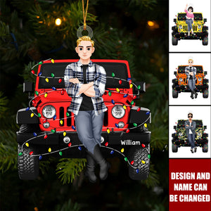 2024 New Release - Off Road Couple Personalized Christmas Ornament