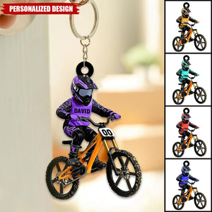 Personalized Bicycle Keychain-Gift For Bicycle Lover