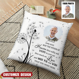 May the Winds of Heaven Memory -Personalized Pillow