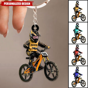 Personalized Bicycle Keychain-Gift For Bicycle Lover