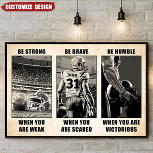 Gifts For Football Player Personalized Poster