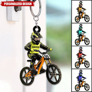 Personalized Bicycle Keychain-Gift For Bicycle Lover