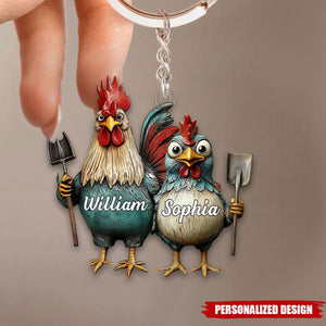 Personalized Couple Keychain-Valentine Gift