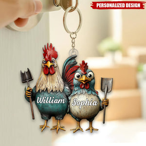 Personalized Couple Keychain-Valentine Gift