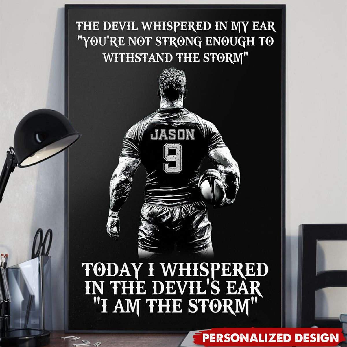 Personalized Funny Rugby Boy Poster-Gifts For Rugby Boy