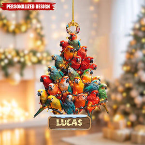 Personalized Parrot Christmas Ornament-Gift For Parrot Lover-2024 New Release