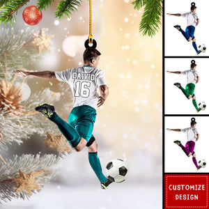 Personalized Soccer Player Christmas Ornament Gift for Soccer Lovers-2024 New Release