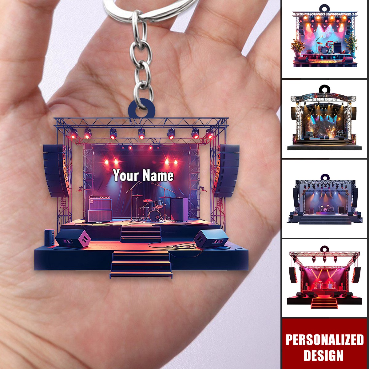 Personalized Music festivals/Concert Keychain-Gift For Music Lovers