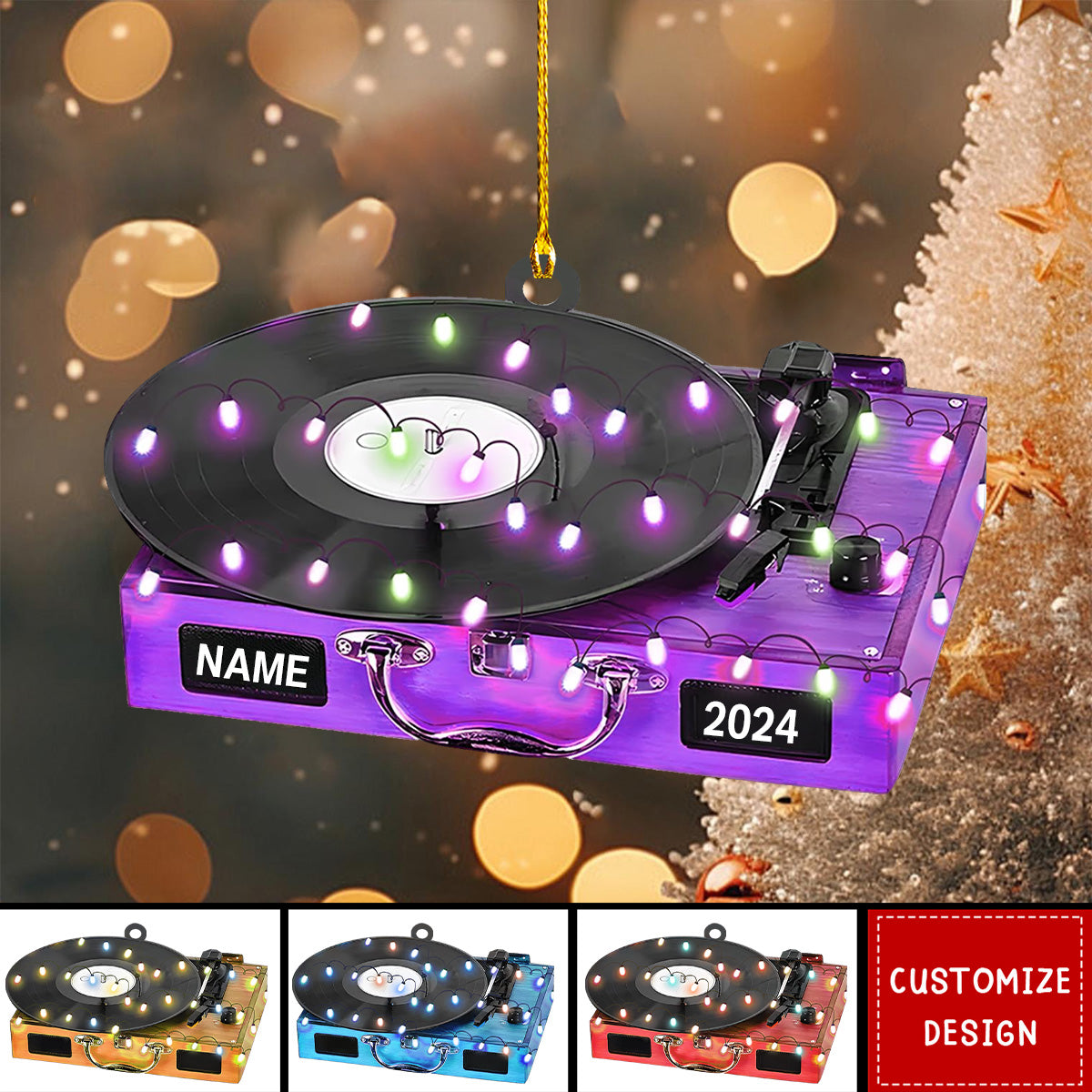 2024 New Release Personalized DJ Christmas Ornament - Gift For DJ Lover