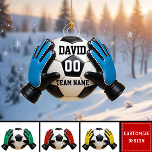 Personalized Goal Keeper Christmas Ornament Gift for Soccer Lover-2024 New Release