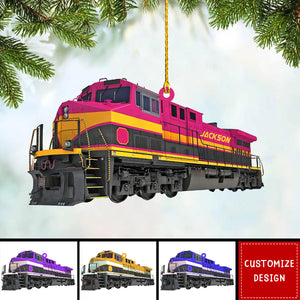 Personalized Train Christmas Ornament Gift For Railroader-2024 New Release