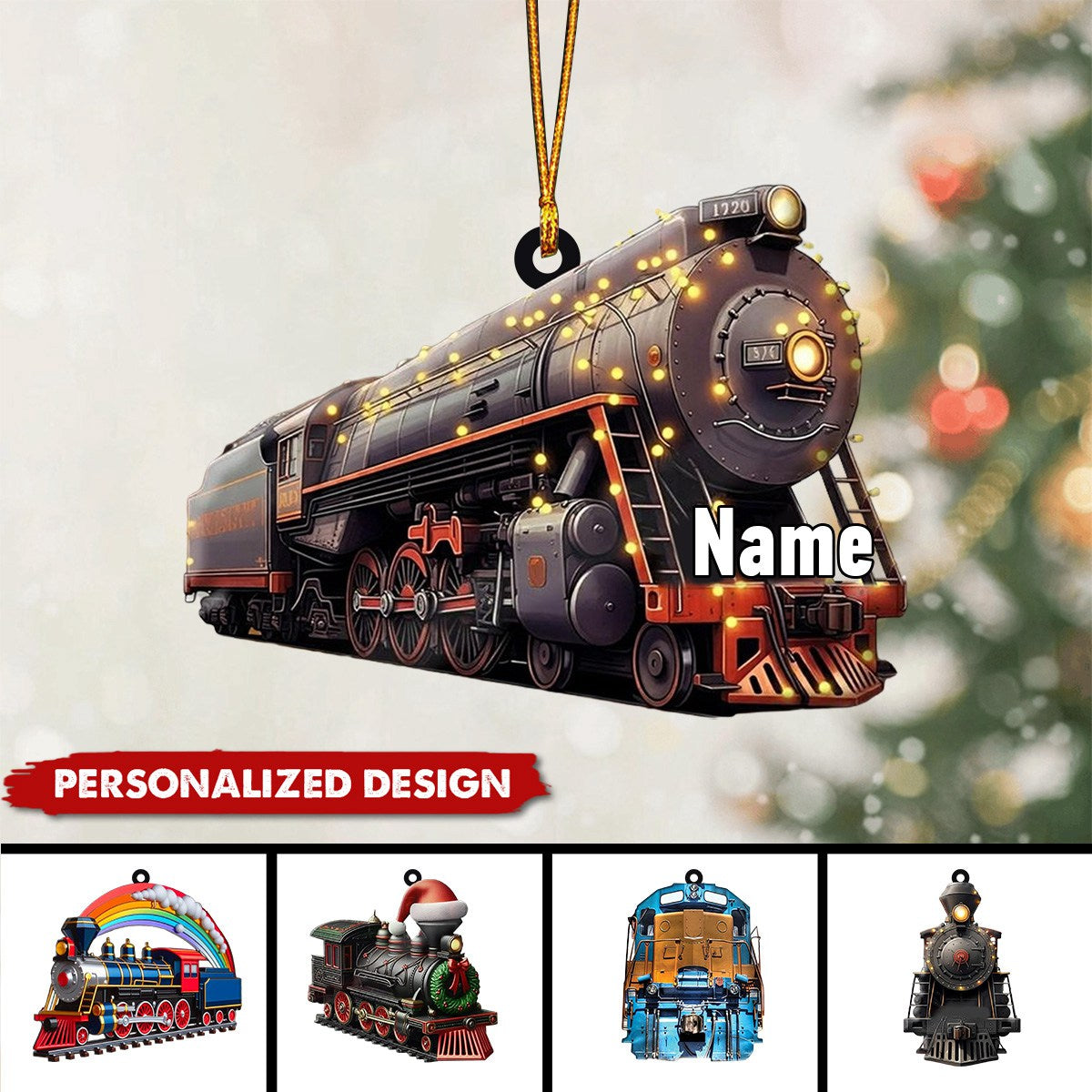 Personalized RailRoader Train Christmas Ornament-Gift For Train Lover Railway workers-2024 New Release