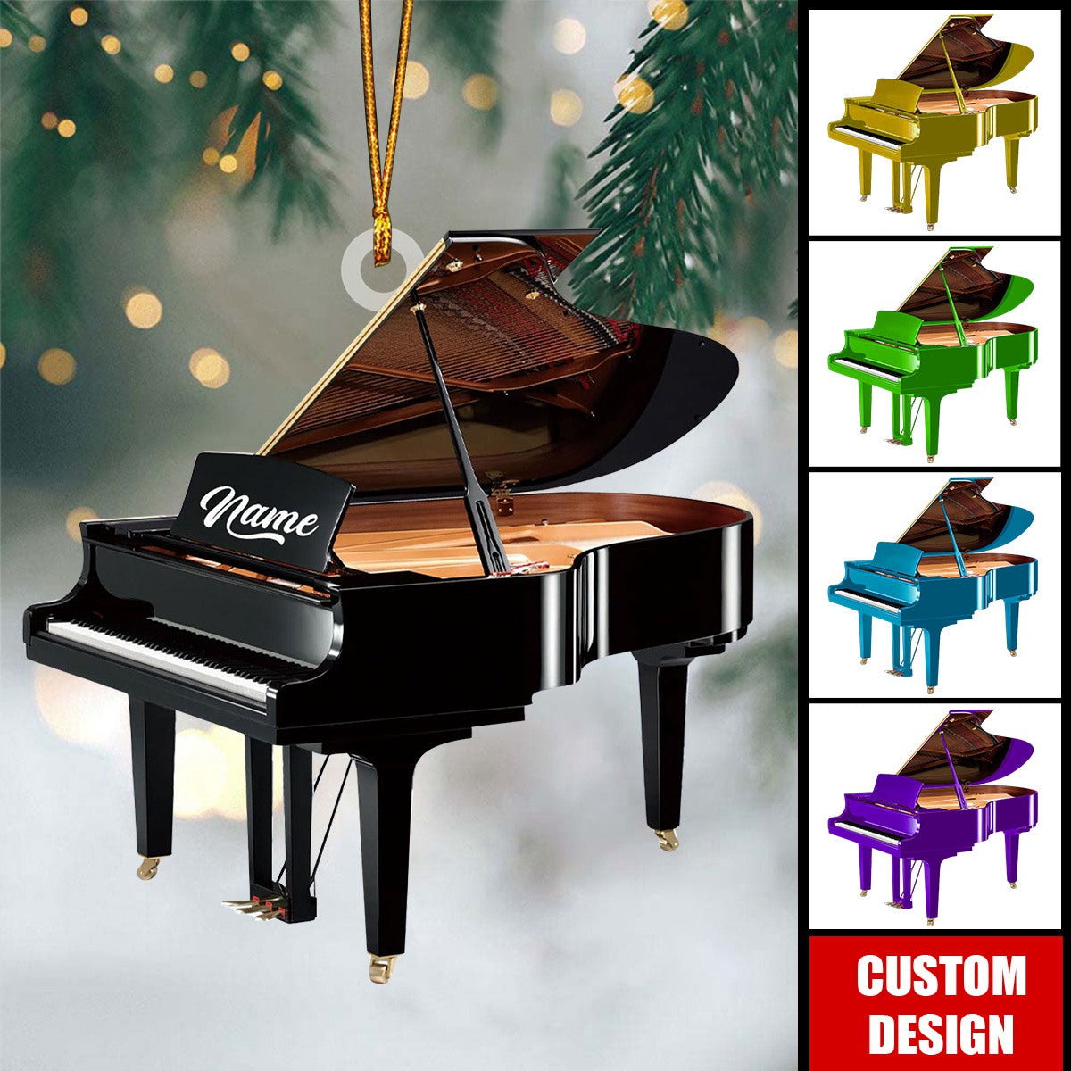 Personalized Piano Ornament-Gifts For Piano Lovers - 2024 New Release