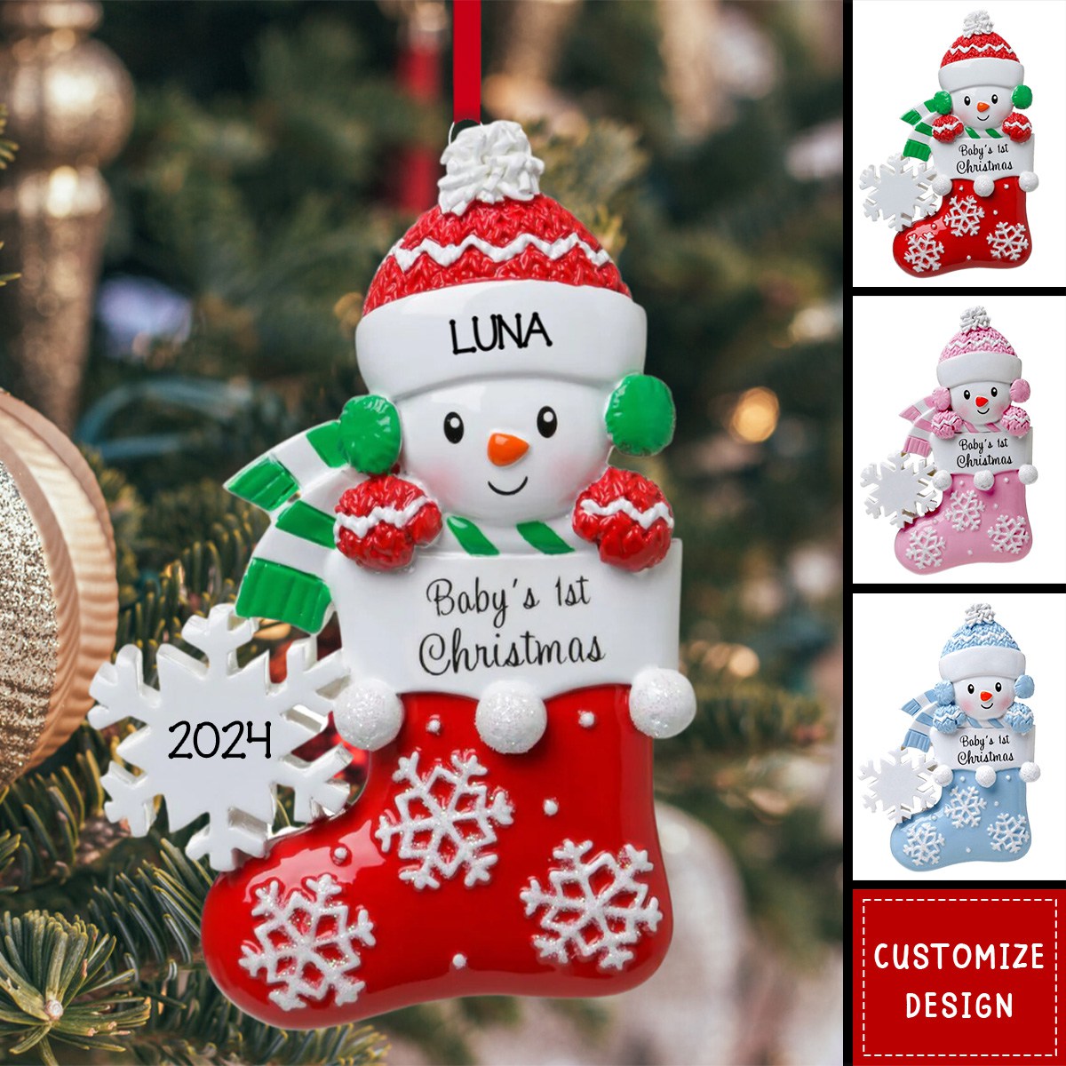 Baby Christmas - Personalized Christmas Acrylic Ornament - 2024 New Release