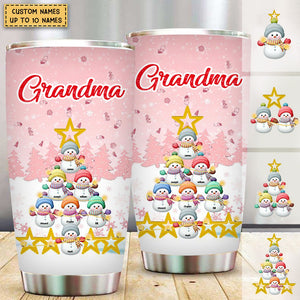 Personalized Snowman Kid Tumbler