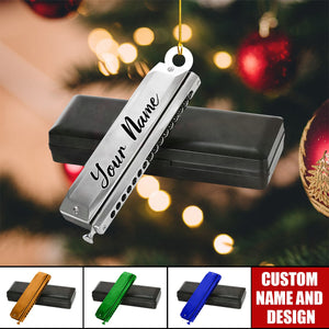 Personalized Harmonica Christmas Ornaments Gifts for Harmonica Player Music Lover - 2024 New Release