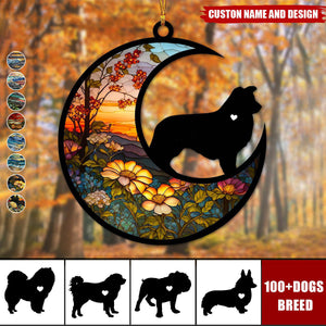 Personalized Dog Loss Memorial Ornament Custom Suncatcher Ornament