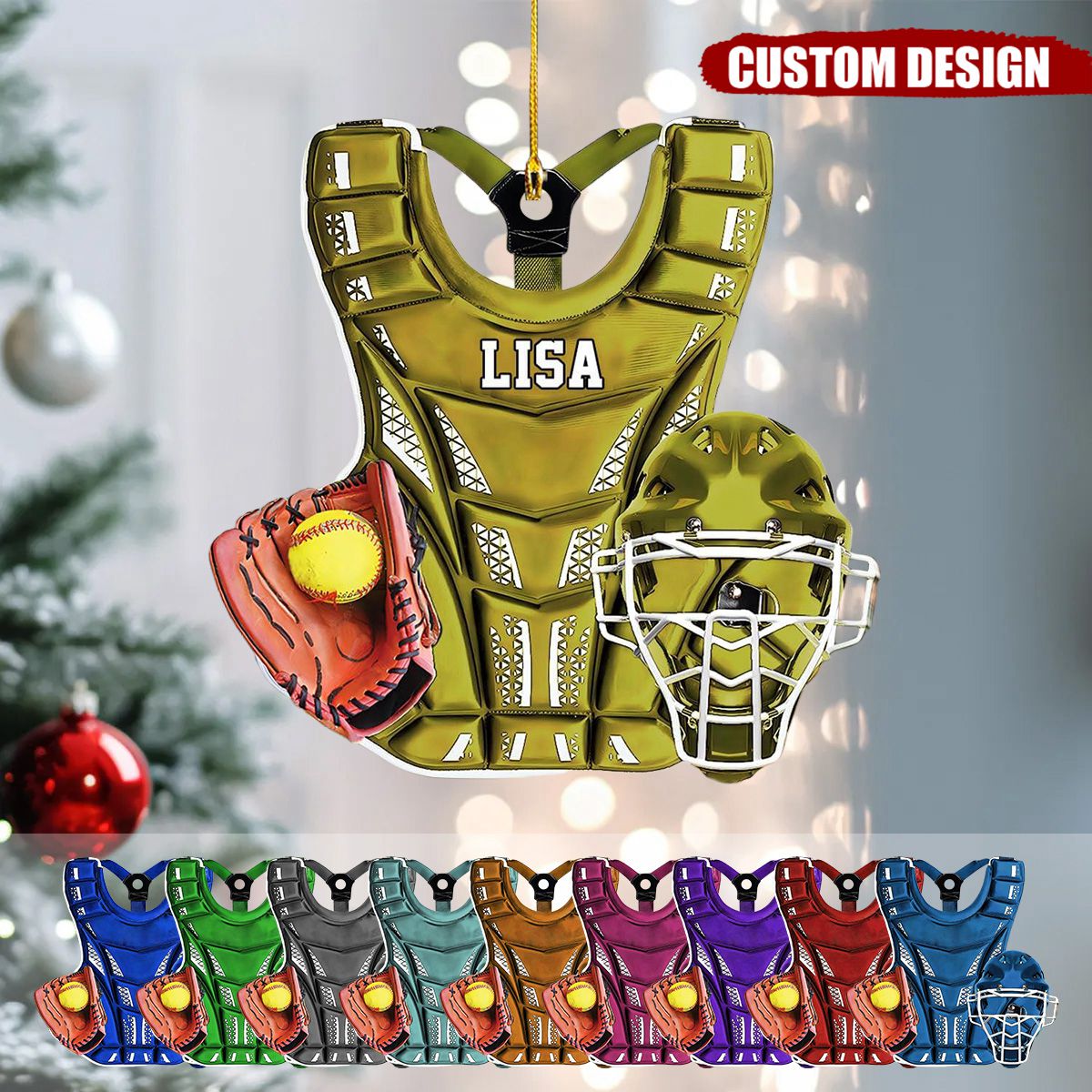 Personalized Softball Uniform Christmas Ornament Gift For Softball Lovers - 2024 New Release