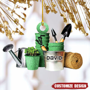 2024 New Release Personalized Garden Christmas Ornament Gift For Gardener