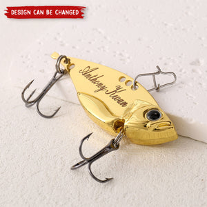 Personalized Engraved Fishing Lure Hook - Gifts For Fishing Lover