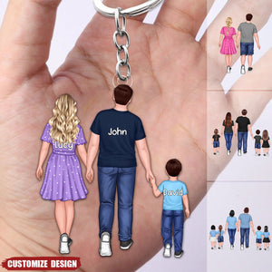 Personalized Family Keychain - Gift For Family, Couple