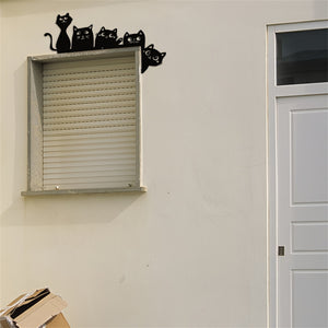 Metal Adorable Cat Door Topper - Gift For Cat Lover