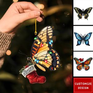 Personalized Butterfly Christmas Ornament-Gift for Butterfly Lover-2024 New Release