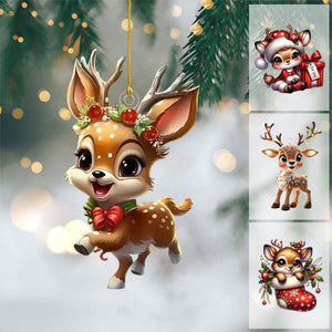 Cartoon Fawn Christmas Ornaments-2024 New Release