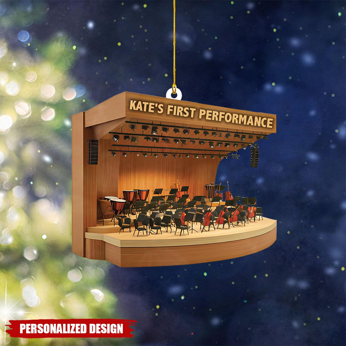 Personalized Symphony Orchestra Stage Ornaments-Gift For Musician Music Lover-2024 New Release