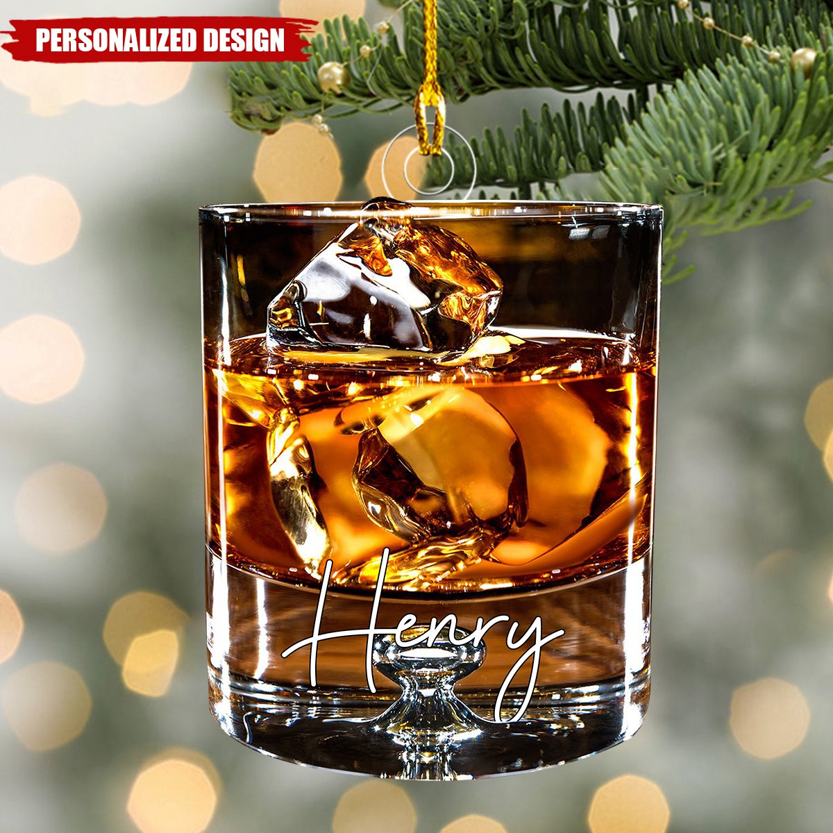 2024 New Release Personalized Whiskey Acrylic Ornament-Gifts For Whishkey Lovers