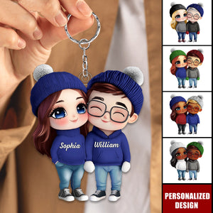 It's You And Me-Personalized Couple Keychain