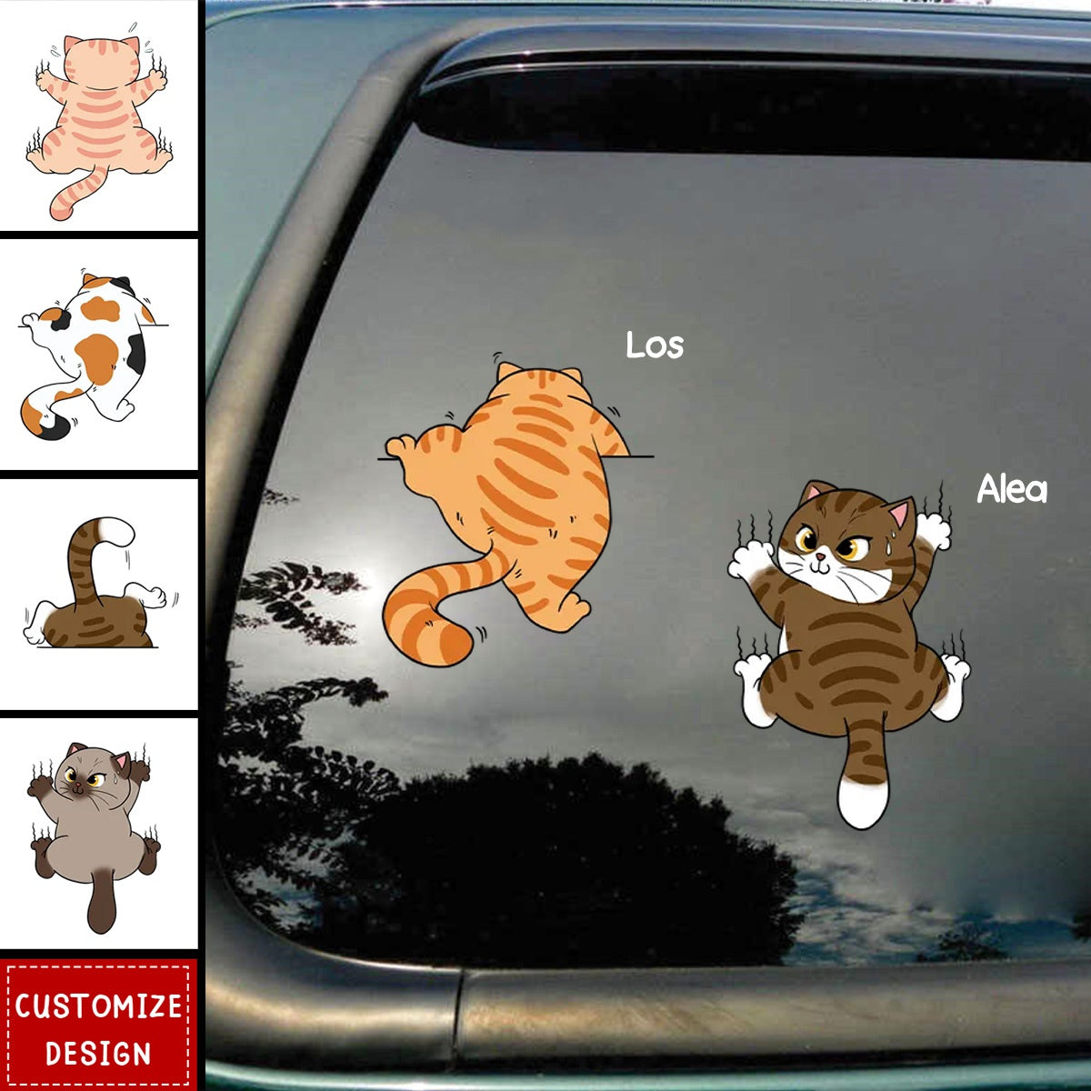 New Release-Cute Naughty Cat Decor Gift For Cat Lover Personalized Decal