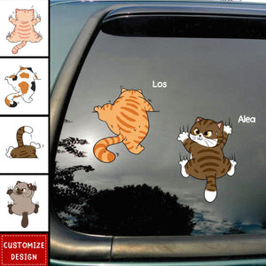 New Release-Cute Naughty Cat Decor Gift For Cat Lover Personalized Decal