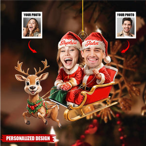 Personalized Photo Couple Christmas Ornament-Gift For Couple-2024 New Release