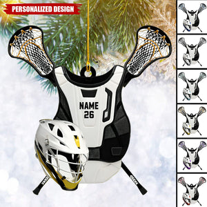 Personalized Lacrosse Christmas Ornament-Gifts For Lacrosse Lover-2024 New Release