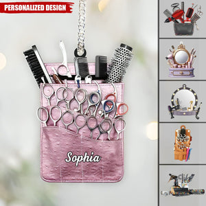 2024 New Release Personalized Name Hair Stylist Tool Christmas Ornament-Gifts For Hairdresser Barber