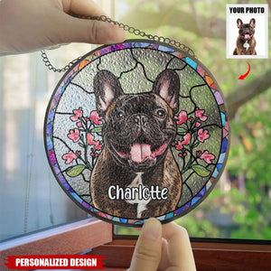 Pet Portrait Lightcatcher-Personalized Suncatcher-Gift For Pet Lover